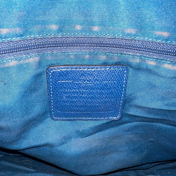 Coach Blue Signature Tote Bag - Picture 8 of 9